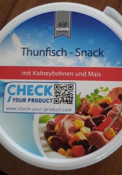 Fotografie - Thunfisch-snack mít Kidneybohnen und Mais Almare