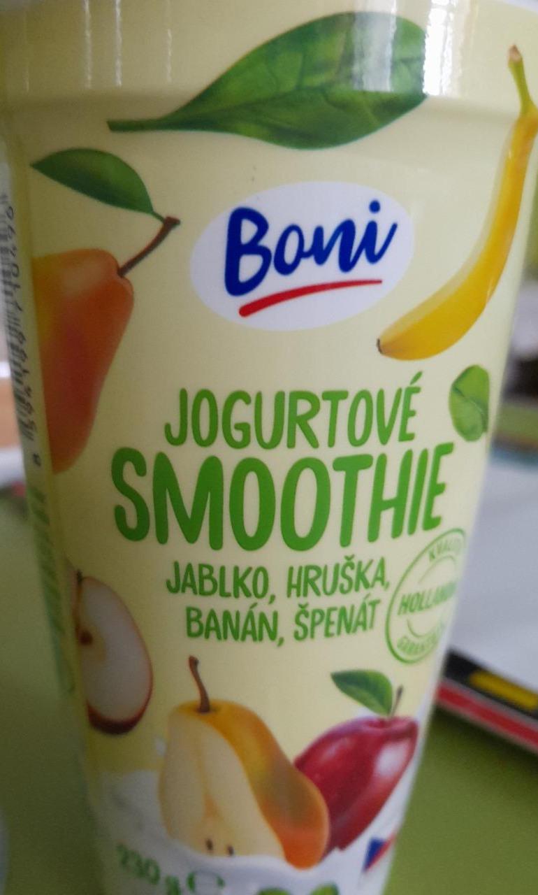 Fotografie - Jogurtové smoothie jablko, hruška, banán, špenát Boni