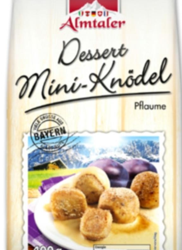 Fotografie - Dessert Mini-Knödel Pflaume Almtaler