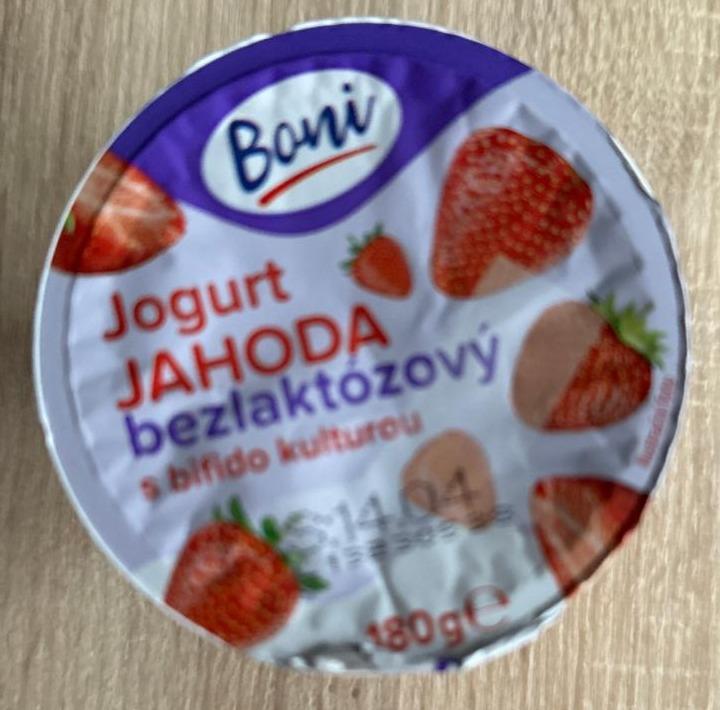 Fotografie - jogurt jahoda bezlaktózový Boni