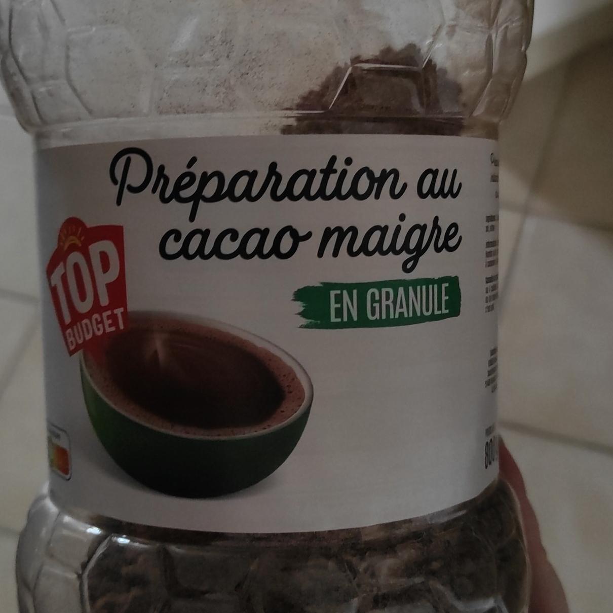 Fotografie - Préparation au cacao maigre Top Budget