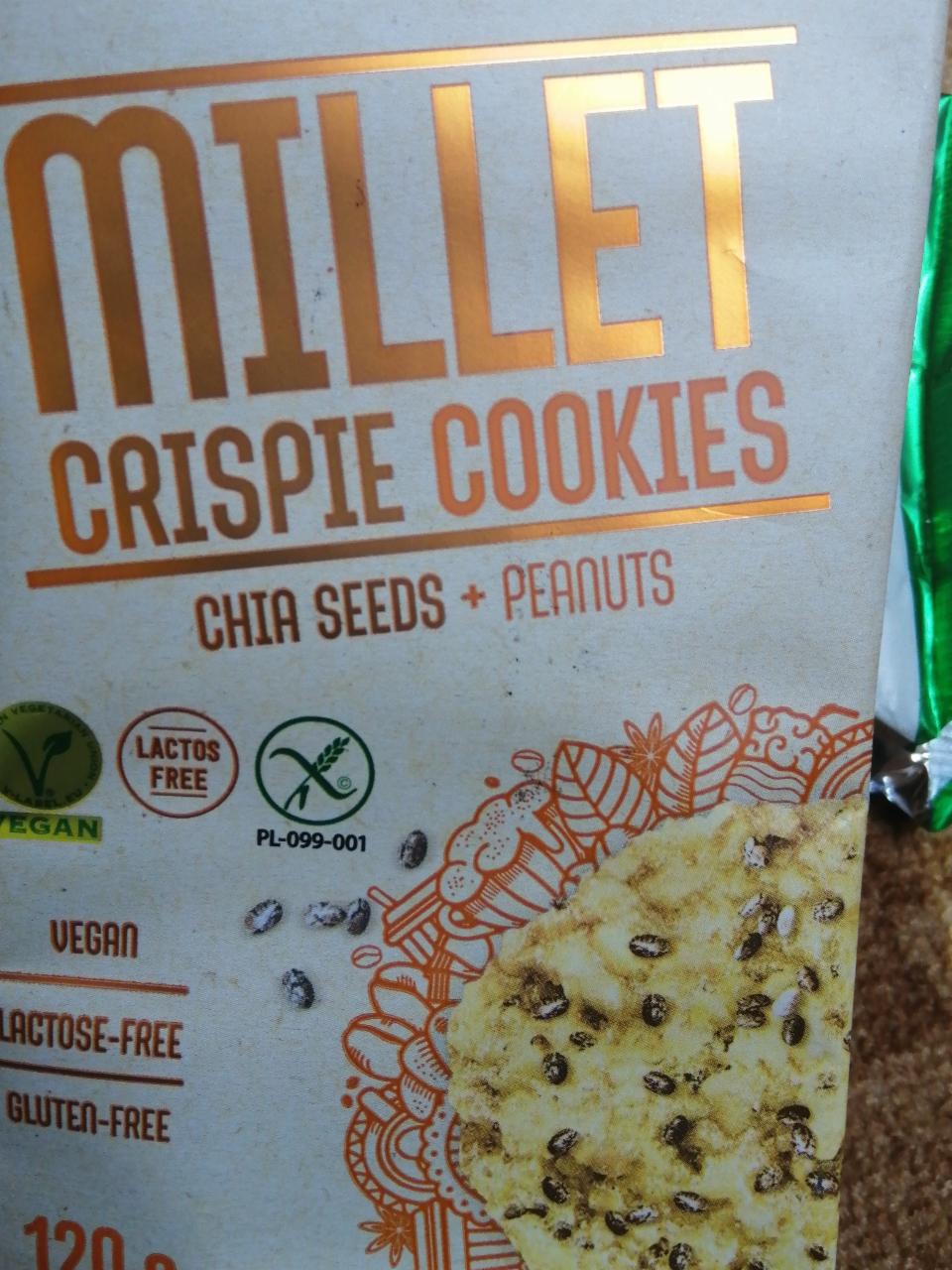 Fotografie - Millet Crispy Cookies Chia Seeds + Peanuts Frank & Oli