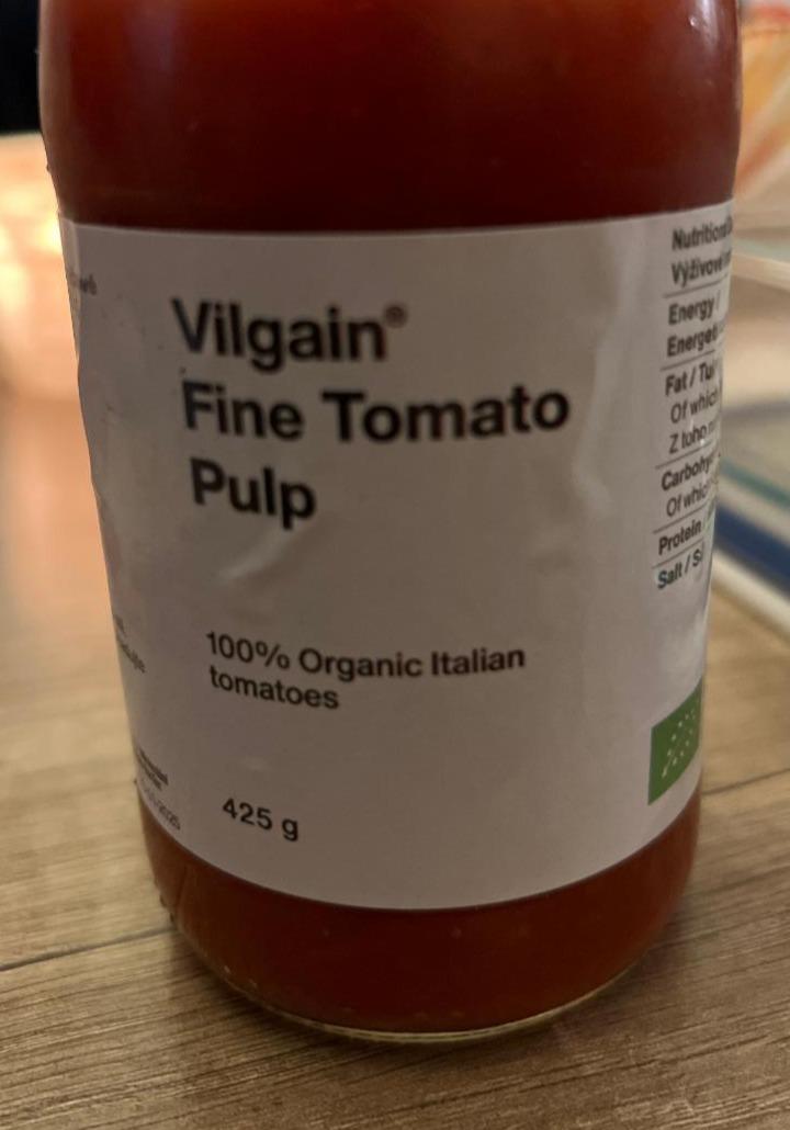 Fotografie - 100% Organic Fine Tomato Pulp Vilgain
