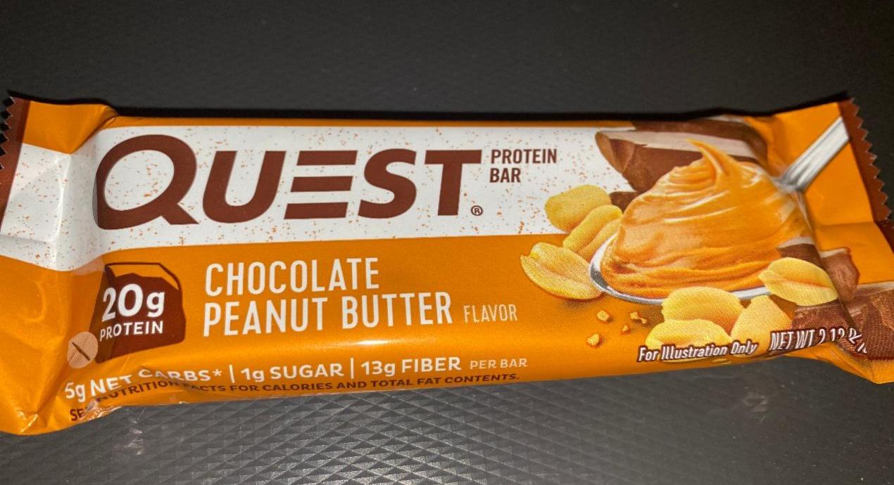 Fotografie - quest protein bar chocolate peanut butter