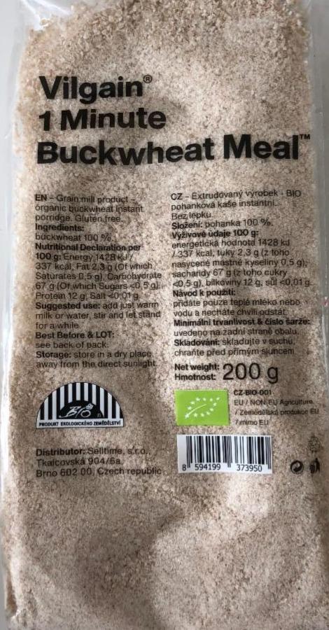 Fotografie - Organic 1 Minute Buckwheat Meal Vilgain