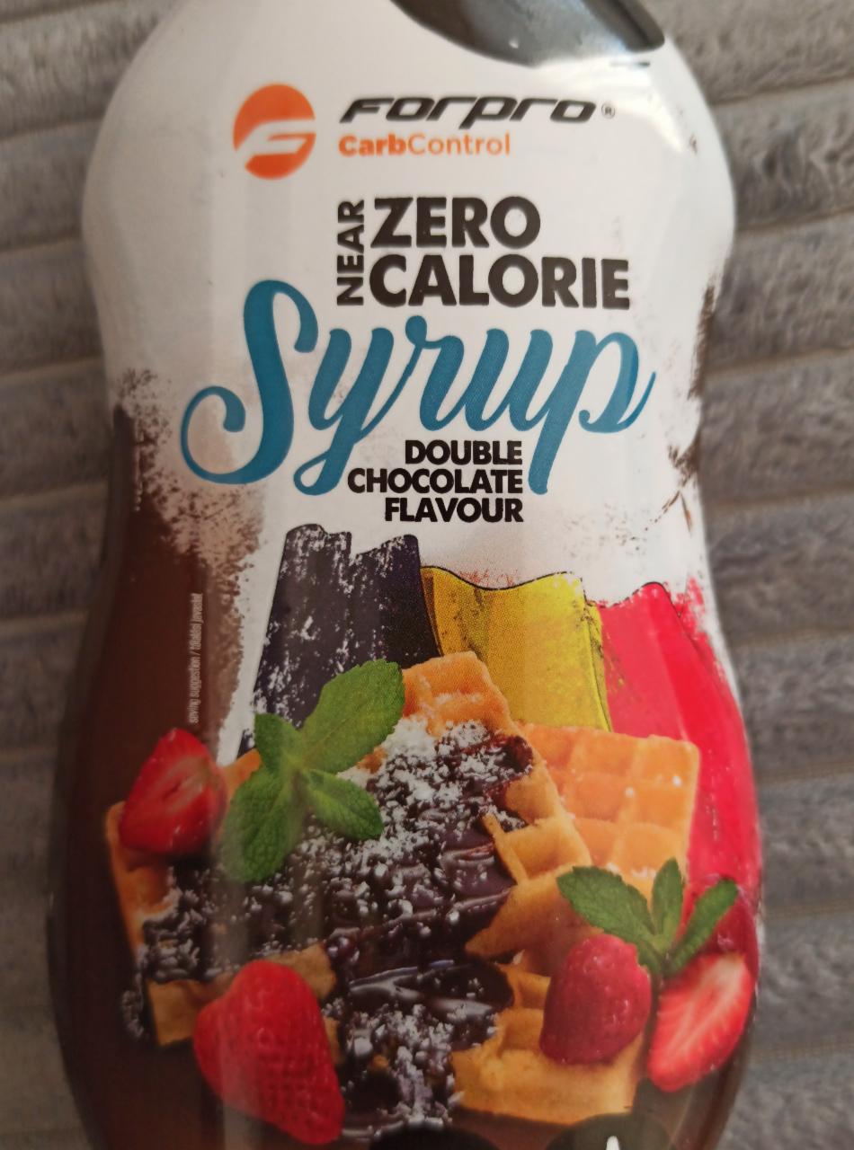 Fotografie - Syrup near zero calorie Double chocolate flavour Forpro