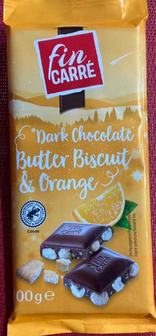 Fotografie - Dark Chocolate Butter Biscuit & Orange Fin Carré