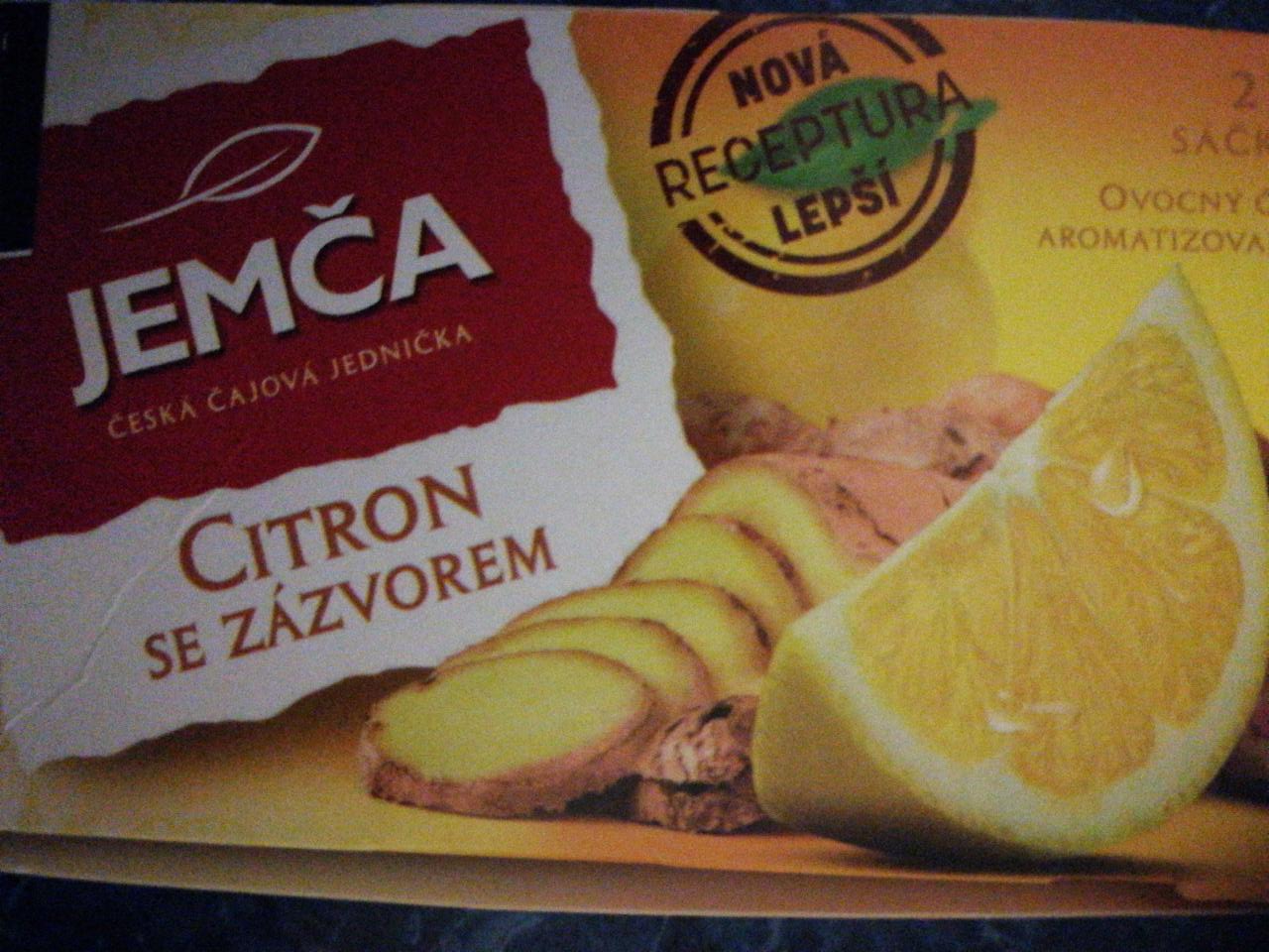 Fotografie - ovocný čaj citron se zázvorem Jemča
