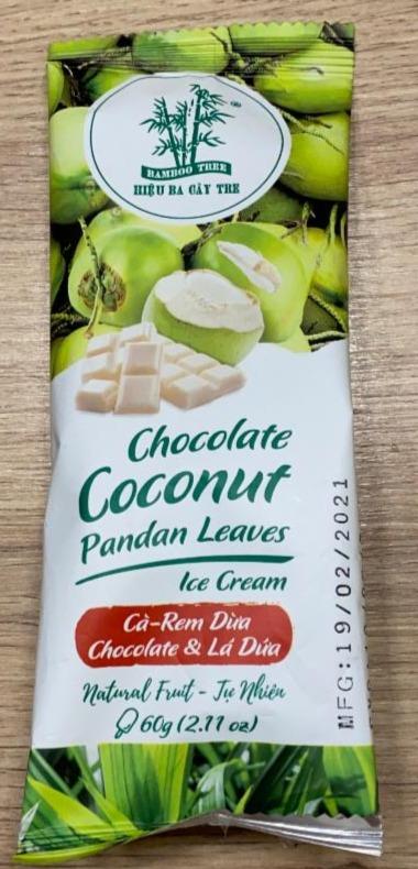 Fotografie - Chocolate Coconut Pandan Ice Cream Bamboo Tree