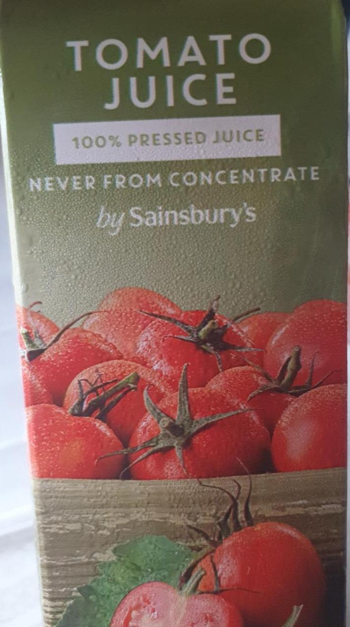 Fotografie - 100% Tomato Juice by Sainsbury's