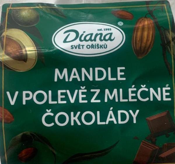 Fotografie - mandle v polevě z mléčné čokolády Diana Svět oříšků