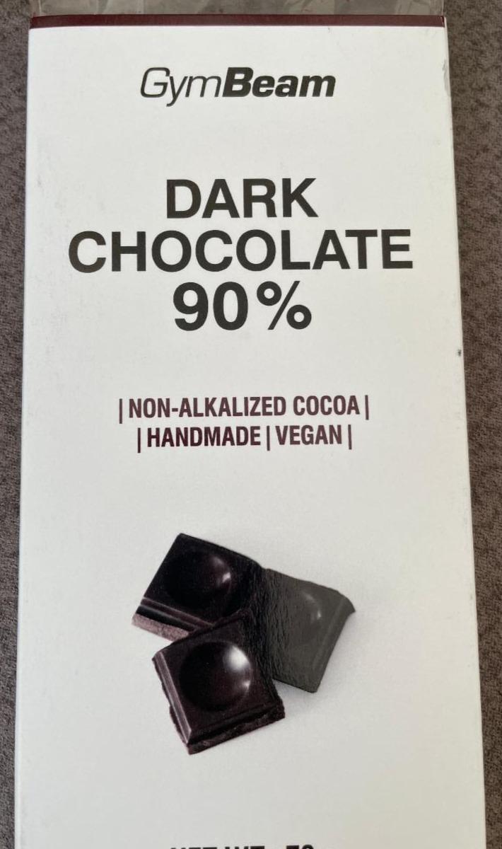 Fotografie - Dark Chocolate 90% GymBeam