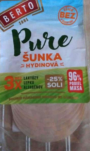 Fotografie - Pure šunka hydinova 96% podiel mäsa Berto