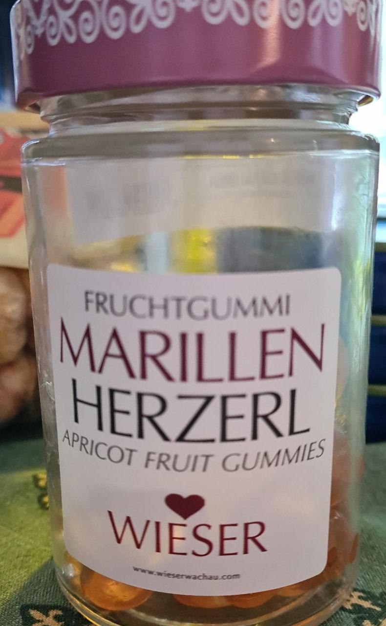 Fotografie - Marillen Herzerl Apricot Fruit Gummies Wieser