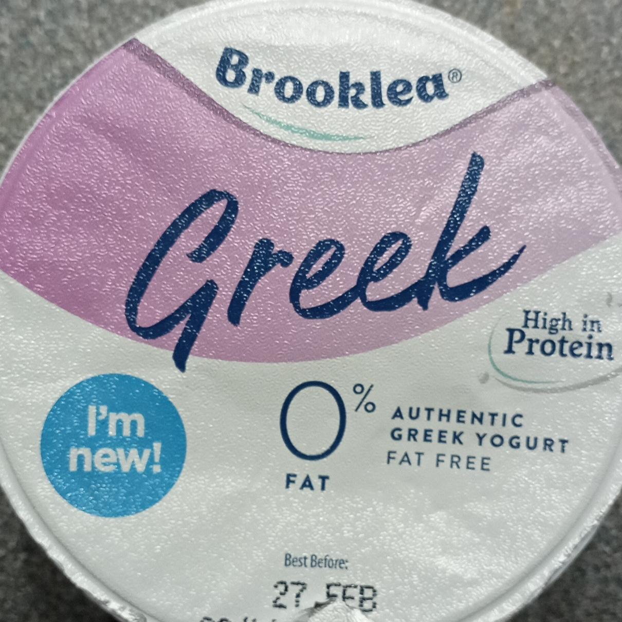 Fotografie - Greek yoghurt 0% fat Brooklea