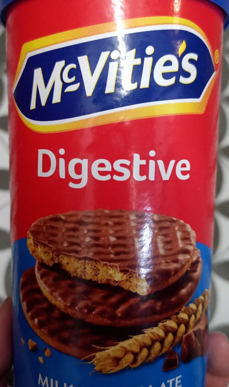 Fotografie - Digestive Milk chocolate wheat biscuits McVitie's