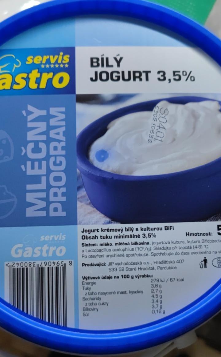 Fotografie - Jogurt bílý 3,5% tuku Gastro servis