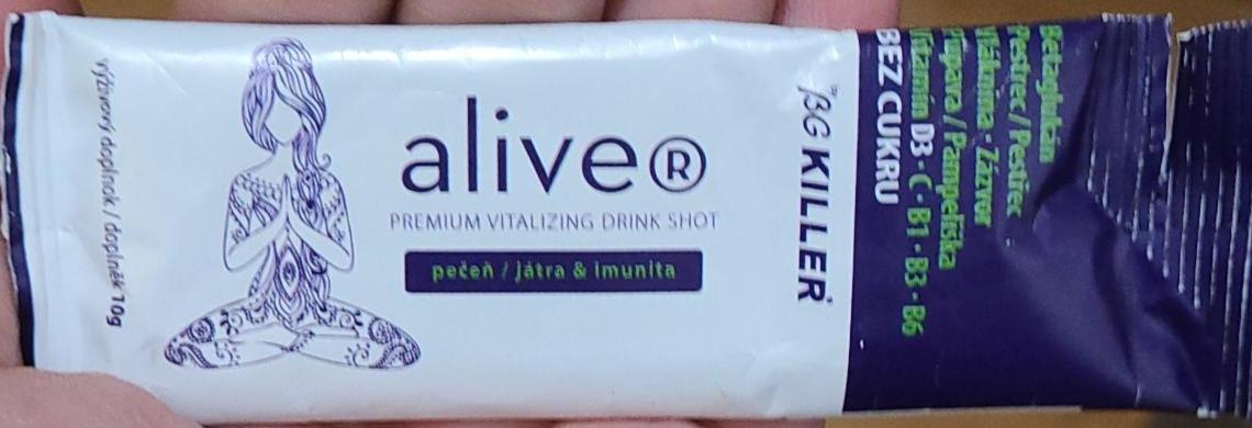 Fotografie - βG Killer Premium vitalizing drink shot Alive