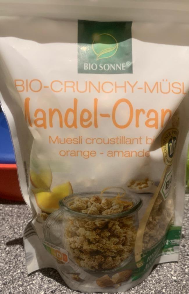 Fotografie - Bio Crunchy müsli Mandel-Orange Bio Sonne