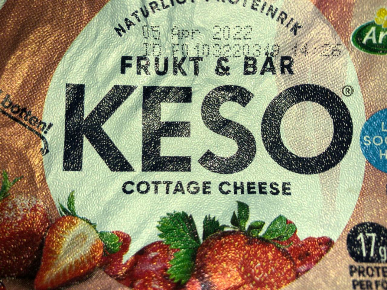 Fotografie - keso frukt a bär Cottage Cheese