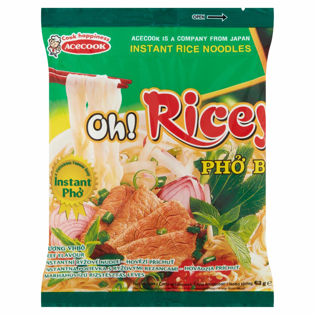 Fotografie - Oh! Ricey Beef Flavoured Instant Rice Noodles