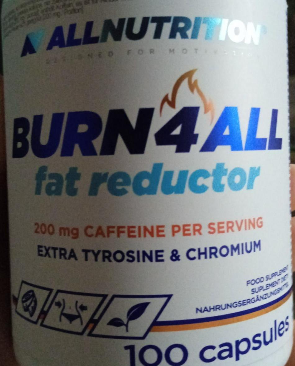 Fotografie - Burn4All fat reductor Allnutrition