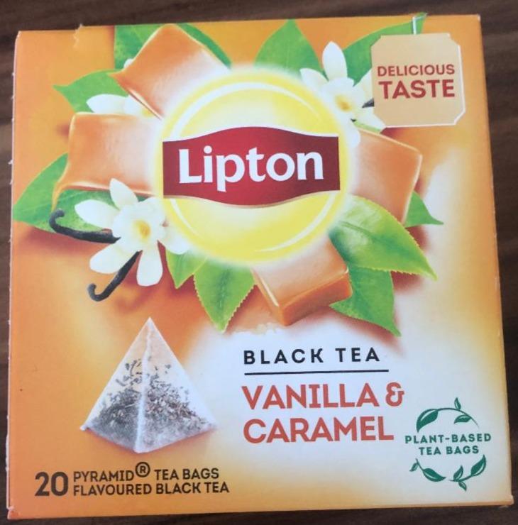 Fotografie - Černý čaj Vanilla & Caramel Lipton