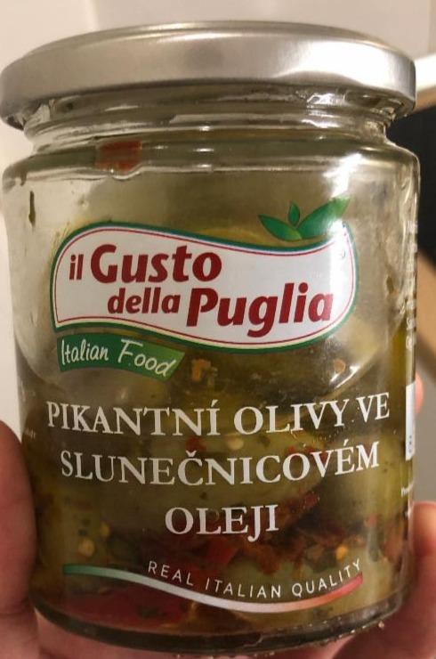 Fotografie - Pikantní olivy ve slunečnicovém oleji Il Gusto della Puglia