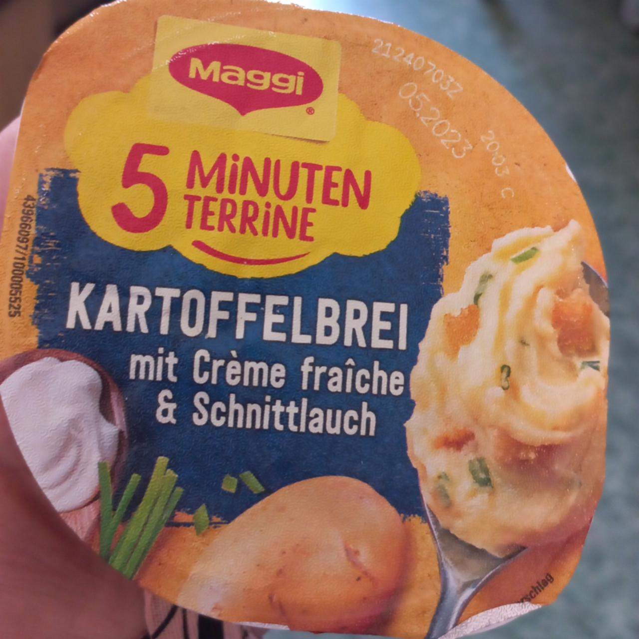 5 Minuten Terrine Kartoffelbrei mit Crème fraîche &amp; Schnittlauch Maggi ...