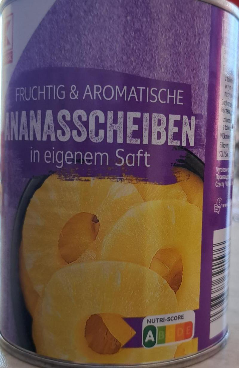 Fotografie - Fruchti & Aromatische Ananasscheiben in eigenem Saft K-Classic