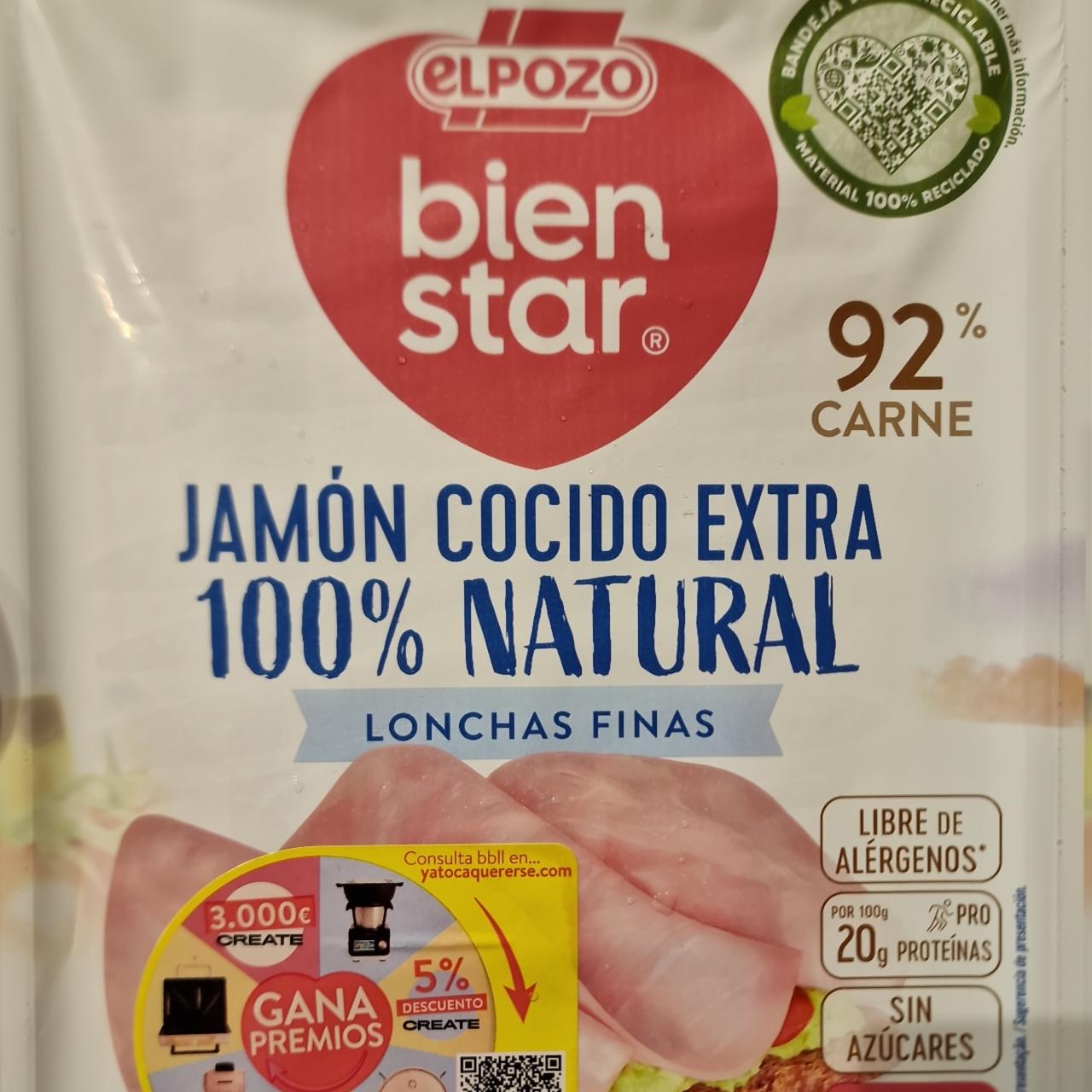 Fotografie - Jamón cocido extra 100% natural Elpozo