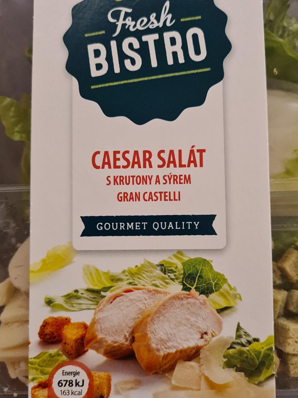 Fotografie - Caesar salát s krutony a sýrem Gran Castelli bez dresinku Albert Fresh Bistro