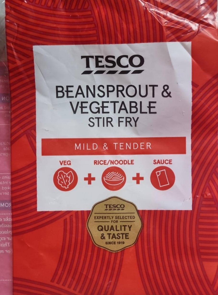 Fotografie - Beansprout and vegetable stir-fry Tesco