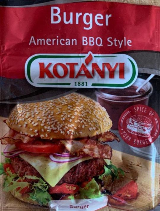 Fotografie - Burger american BBQ style Kotányi