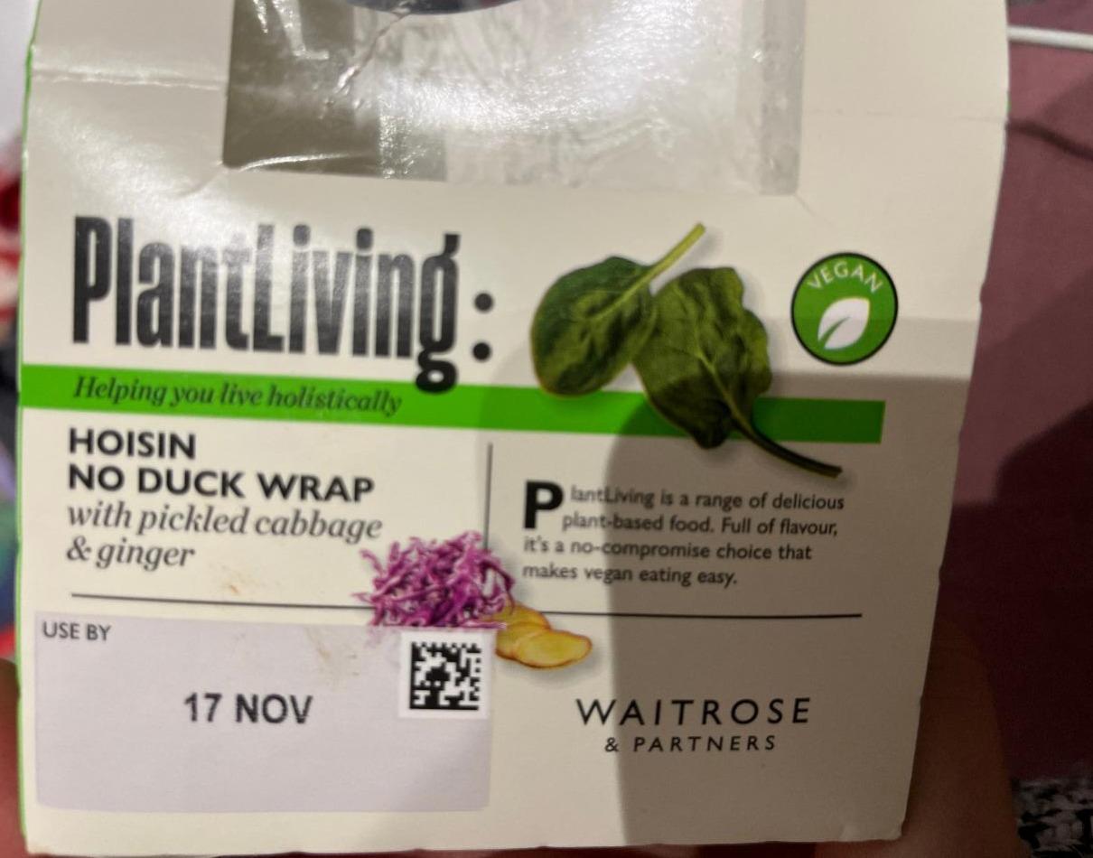 Fotografie - PlantLiving: Hoisin No Duck Wrap Waitrose & Partners