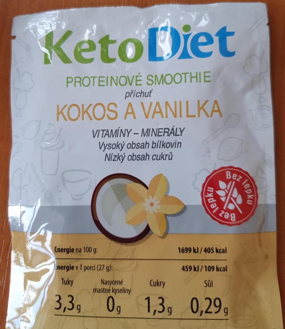 Fotografie - Proteinové Smoothie kokos a vanilka KetoDiet