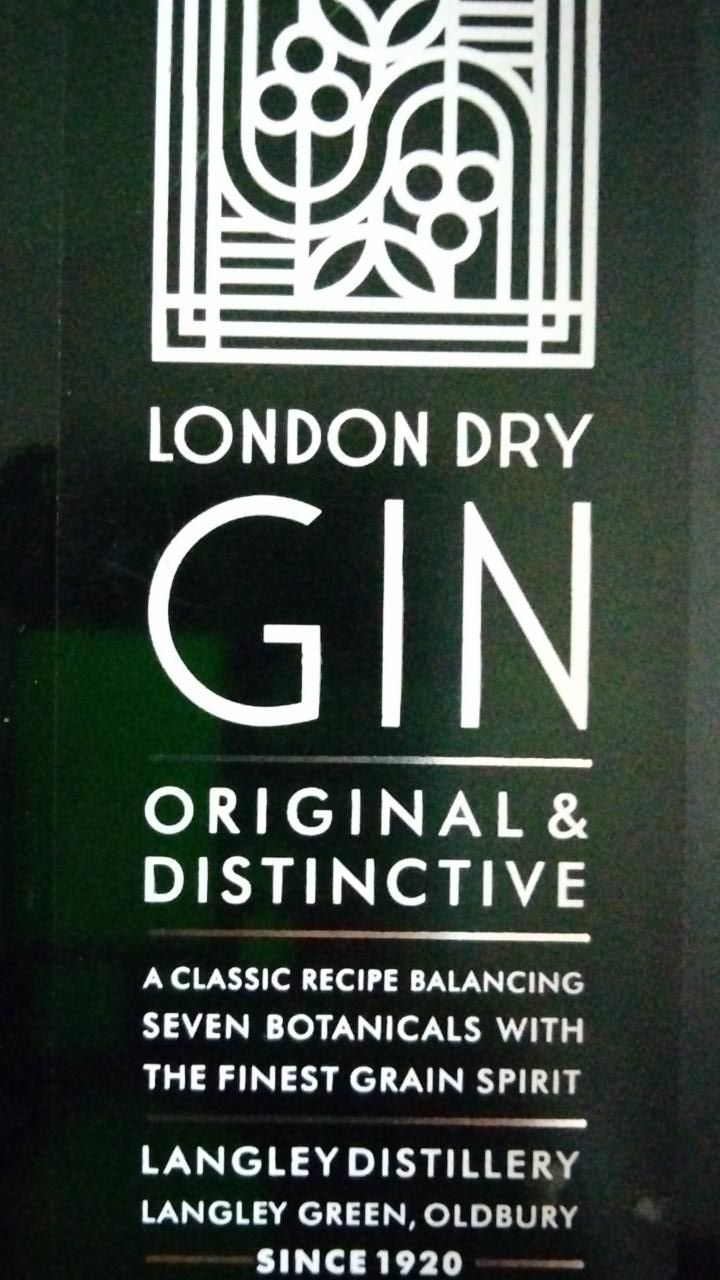 Fotografie - London dry gin M&S