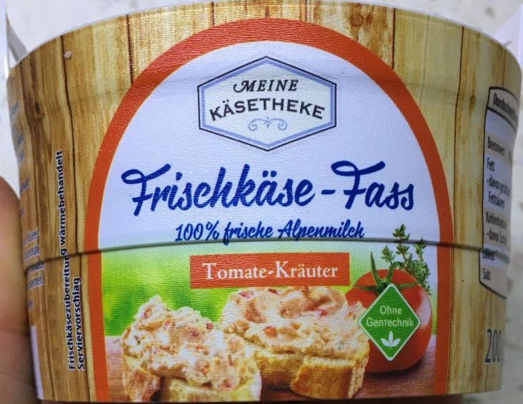 Fotografie - Frischkäse-Fass Tomate-Kräuter Meine Käsetheke