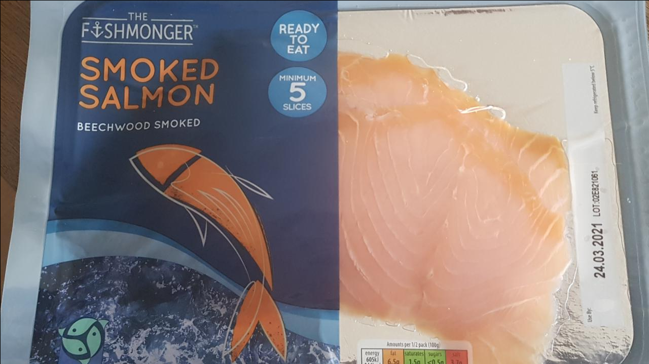 Fotografie - Smoked Salmon Slices The Fishmonger