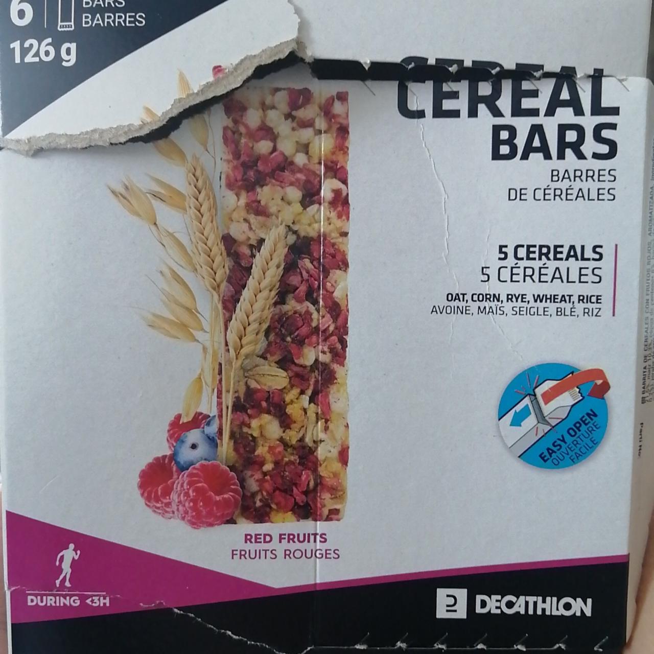 Fotografie - Cereal Bars Red fruit Decathlon