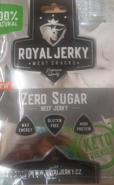 Fotografie - Zero sugar beef jerky Royal Jerky