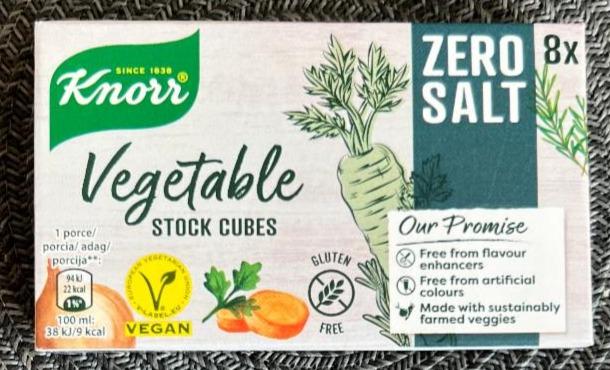 Fotografie - Vegetable stock cubes zero salt Knorr