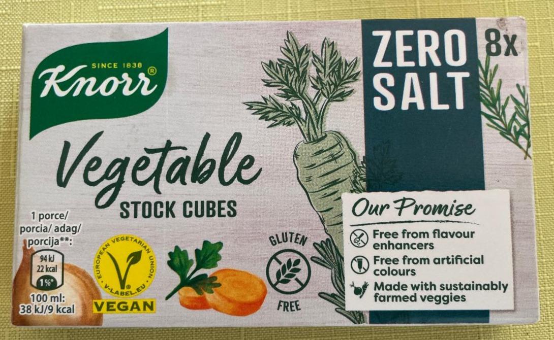 Fotografie - Vegetable stock cubes zero salt Knorr