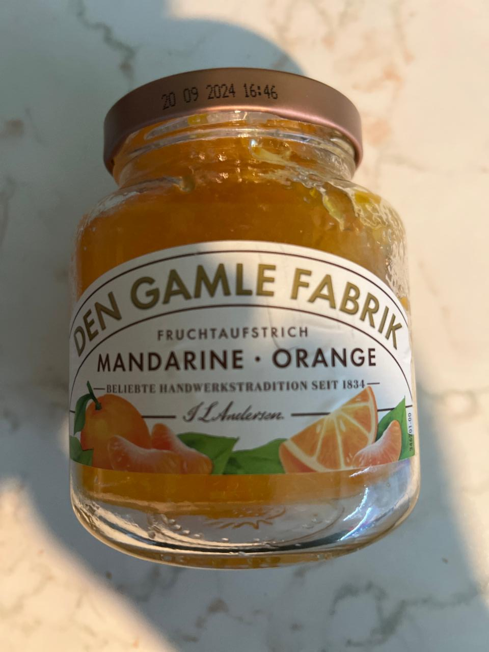 Fotografie - Fruchtaufstrich Mandarine-Orange Den Gamle Fabrik