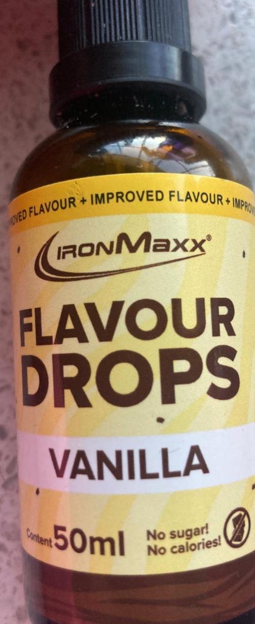 Fotografie - IM Flavour Drops Vanilla IronMaxx