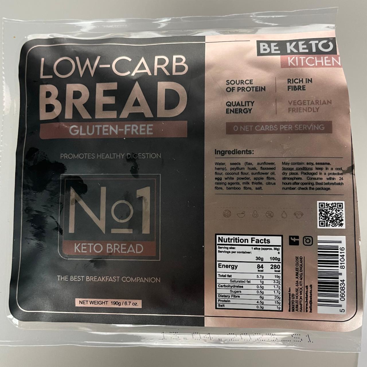 Fotografie - Low-carb bread gluten-free Be keto kitchen
