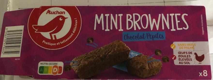 Fotografie - Mini Brownies Chocolat Pépites Auchan
