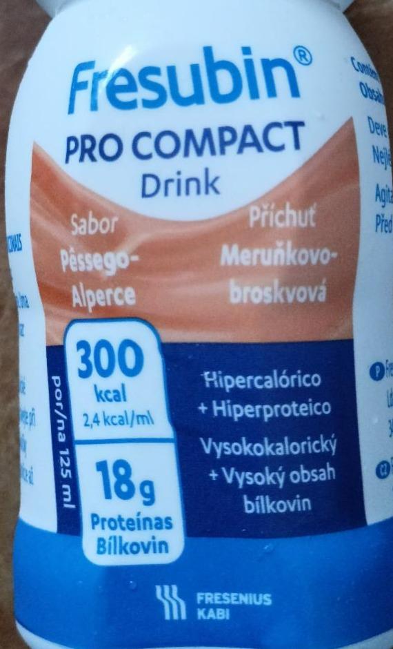 Fotografie - Pro Compact drink příchuť meruňko-broskvová Fresubin