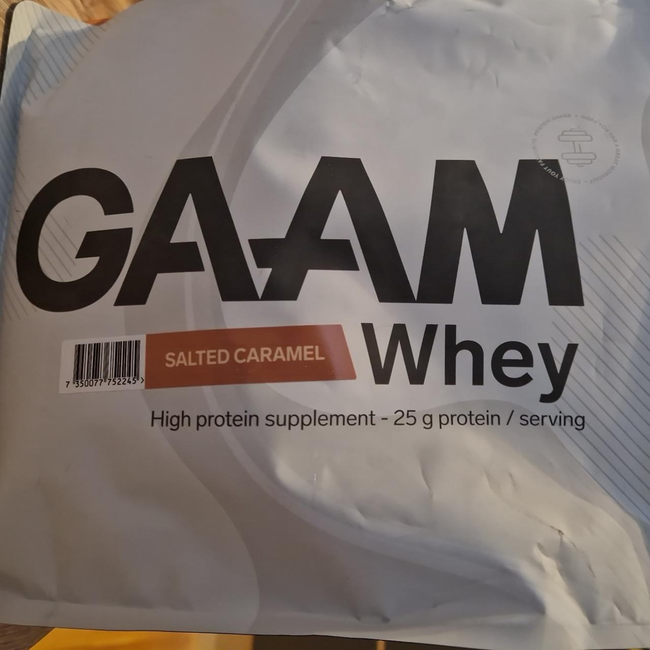 Fotografie - Whey protein salted caramel Gaam