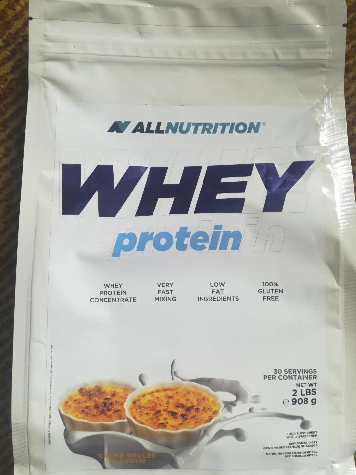 Fotografie - Whey Protein Creme Brulee Allnutrition
